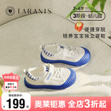 泰兰尼斯311初秋男童鞋幼儿园室内鞋透气帆布鞋防滑舒适板鞋白蓝25码