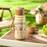先行卡皮巴拉儿童保温杯可爱便携弹盖杯子小孩水杯学生吸管杯男女生 碗盖子弹头保温杯-500ML 卡皮巴拉萌系列