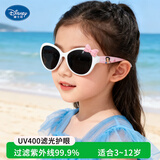 迪士尼（Disney）儿童偏光太阳镜男女儿童墨镜小孩防紫外线防晒户外护目镜 白框