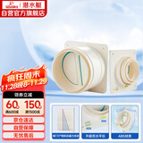 潜水艇（Submarine）E160-A100厨房卫生间排风扇止逆阀防味阀防烟宝套装 一厨一卫标配