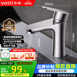 华帝（VATTI）面盆水龙头冷热 304不锈钢浴室水龙头 洗脸盆洗手盆水龙头 041012