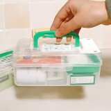 NAKAYA日本进口家用急救箱儿童药箱车载旅行小药箱公司药箱药品收纳箱