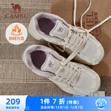 骆驼（CAMEL）漫游复古慢跑鞋女加绒运动鞋子 K23S09L7014A 米白/香芋紫 39
