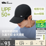 蕉下（beneunder）棒球帽子男鸭舌帽遮阳帽防晒帽女太阳帽高级感潮流百搭冬季黑