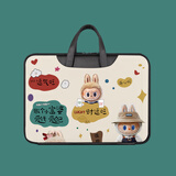 语星通手提电脑包女适用华为matebook13/14/16吋联想小新air拯救者y7000 财运旺布布黑白色 16英寸