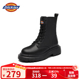 Dickies女士马丁靴舒适百搭英伦短靴显高显瘦女靴 黑色 35 