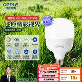 欧普（OPPLE）LED灯泡节能灯泡E27大螺口家用商用摆摊大功率厂房工矿灯30瓦白光