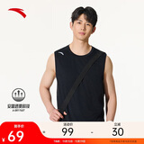 安踏速干背心丨男子透气夏季健身衣无袖冰丝篮球训练坎肩运动上衣