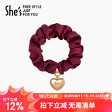 She's茜子心型职业发圈丸子头皮筋简约发绳时尚头饰生日礼物送女友