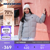 斯凯奇2025冬季保暖时尚百搭男女同款羽绒外套P423U038