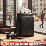 金利来（Goldlion）背包男士真皮通勤旅行双肩包大容量高档商务电脑包生日礼物送男士 商务通勤出差 外出休闲旅行