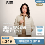 波司登25年秋羽绒服90绒女士修身短款休闲轻薄内胆圆领送礼物外套