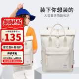 第九城（V.NINE）双肩包男大容量笔记本电脑包旅行背包情侣款大中学生书包 果仁杏