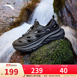 安踏（ANTA）【探野】运动拖鞋男女休闲潮流溯溪鞋洞洞鞋户外登山徒步凉鞋 黑/城堡灰-3 (男款) 41 (男8码)