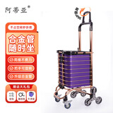 阿蒂亚家庭超市购物小拉车折叠推车买菜快递户外手拖车 刹车万向轮