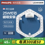 飞利浦（PHILIPS）LED吸顶灯环形圆形灯芯灯盘灯板可替换环形荧光蝴蝶灯管U型环管 【六边形】25W白光替40-50W环管