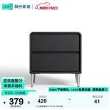 林氏家居现代创意卧室双抽屉网红百搭简易床边收纳柜储物柜小巧床头柜OI1B 【五金脚|黑色】TD129-D床头柜