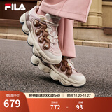 FILA【杨幂同款】官方豌豆鞋女鞋老爹鞋运动鞋冬季新款运动休闲鞋 红木棕/摩卡棕-MM 39