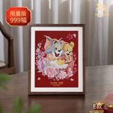 铜师傅正版授权 手工錾刻 《猫和老鼠》桌面铜雕画 书桌装饰摆件 E款