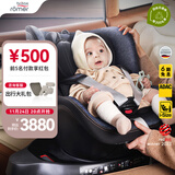 宝得适（BRITAX）宝宝儿童安全座椅0-4岁360度旋转汽车ISOFIX硬接口双面骑士PLUS 双面骑士PLUS精致蓝
