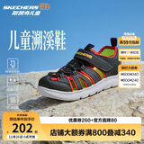 Skechers斯凯奇儿童凉鞋男童包头护脚 清凉透气休闲大童沙滩鞋童鞋400041L