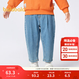 巴拉巴拉童装男童裤子简约日常儿童秋装小童宝宝长裤潮 牛仔浅蓝88101 105