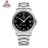 瑞士军表（SWISS MILITARY）瑞士原装进口男表手表商务休闲ETA机芯男女情侣款礼物五年联保 30200.16-数字黑盘-钢带