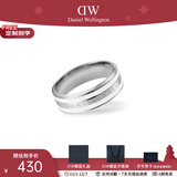 丹尼尔惠灵顿（DanielWellington）dw戒指女 珐琅双色情侣对戒 表白圣诞礼物送女友男生礼物 54号DW00400049 银色