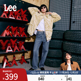 Lee【张凌赫代言】中蓝色水洗428懒懒裤高腰女显瘦宽腿牛仔裤潮流 中蓝色 27