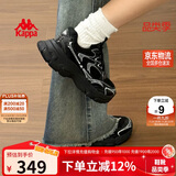 卡帕（Kappa）女鞋秋季运动鞋子女款厚底增高老爹鞋休闲跑步鞋女 黑色 39