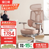 黑白调E3结构大师Air人体工学椅电脑椅子久坐办公椅【罗永浩推荐】 E3Air 樱粉有脚托 4D扶手