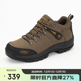 骆驼（CAMEL）户外登山鞋男 耐磨徒步鞋牛皮户外鞋 A63202a6015 棕色 42