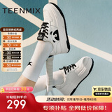 天美意秋冬通勤厚底板鞋商场同款熊猫鞋休闲女鞋