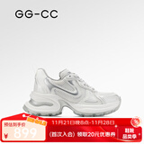 GG-CC【明星同款】月落星河银色厚底老爹鞋女百搭秋季新款G23X4317 银渐白 36