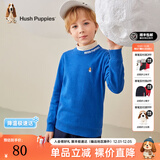 暇步士（Hush Puppies）童装儿童针织衫男童秋季新款男大童时尚套头针织衫简约舒适 宝蓝 110 cm