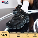 FILA 斐乐跑步鞋男鞋掠夺者 2休闲鞋慢跑运动鞋 黑/中灰-BM 40
