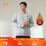 361°卫衣男装秋冬季长袖运动服休闲圆领宽松加绒上衣服652344801D-7