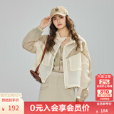 KAMA卡玛户外夹克女新款春夏季超轻超薄登山服拼接宽松百搭女士外套 白色 M