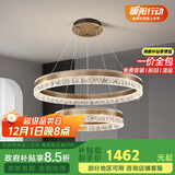 佼佼者（JIAOJIAOZHE）轻奢吊灯智能客厅吊灯现代简约餐厅灯大气新款双圈圆形主厅灯具