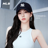 MLB官方 KARINA同款男女户外百搭韩系软顶棒球帽鸭舌帽秋冬CP66 纽约洋基队/黑色 均码