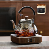 忆壶茶煮茶壶玻璃烧水壶电陶炉煮茶器具蒸煮一体高档送礼盒套装