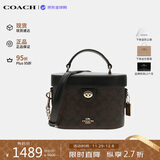 蔻驰（COACH）【品牌直供】女包 KAY盒子包手提斜挎包 黑色CBQ35生日礼物