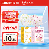 超亚儿童3d立体医用外科口罩岁防过敏保暖儿童小孩独立包装120只