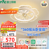 雷士（NVC）LED照明风扇灯吸顶吊扇灯全光谱卧室摇头【政府补贴】42瓦包安装