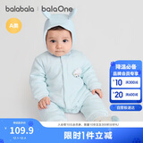 巴拉巴拉童装连体衣新生儿2025新款冬装爬服加厚男女婴童衣服208425133202