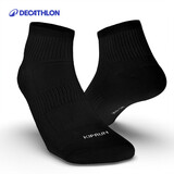 迪卡侬跑步袜吸汗透气速干薄款袜子运动袜短袜3双装5245472