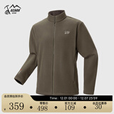 奥索卡2025秋冬新品户外保暖全拉链抓绒衣男女摇粒绒外套内胆运动开衫 深苔绿【男款】 XL