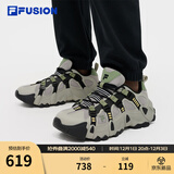 FILAFUSION斐乐潮牌山脉鞋男鞋老爹鞋新款运动休闲鞋 柔柳绸灰/黑-PB 41