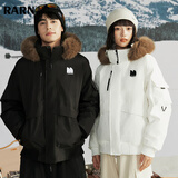 RA&RN/热爱如你 派克毛领羽绒服三防保暖90绒冬季男女同款户外通勤穿搭