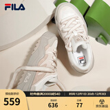 斐乐（FILA）斑斓鞋ROSETTA女鞋板鞋新款面包厚底鞋复古休闲鞋 奶白/浅粉-GP 39